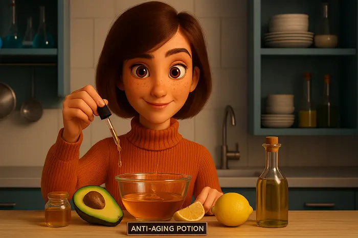 Natūralus senėjimą stabdantis mikstūras raukšlių prevencijai