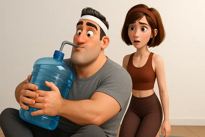 Pavojai geriant per daug vandens